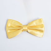 GOLDEN YELLOW SILK BOW TIE